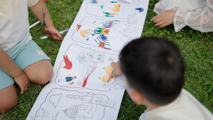 Ziyarat Train Colouring Poster – 9 Metres of Creative Fun!